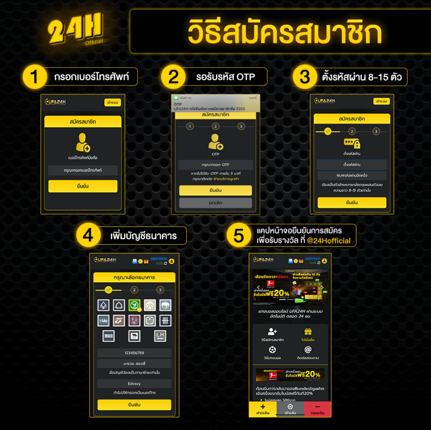 วิธีสมัคร ufabet
